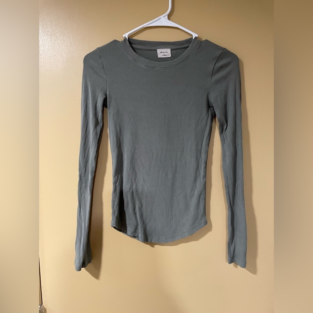 Wilfred Free Long Sleeve Top in Dusty Green